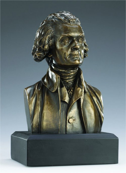 Thomas Jefferson Bust By Houdon Statue Bronze
